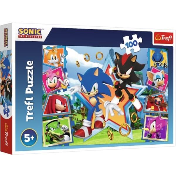 Trefl Puzzle 100 dielikov - Zoznámte sa so Sonicom / SEGA Sonic The Headgehog