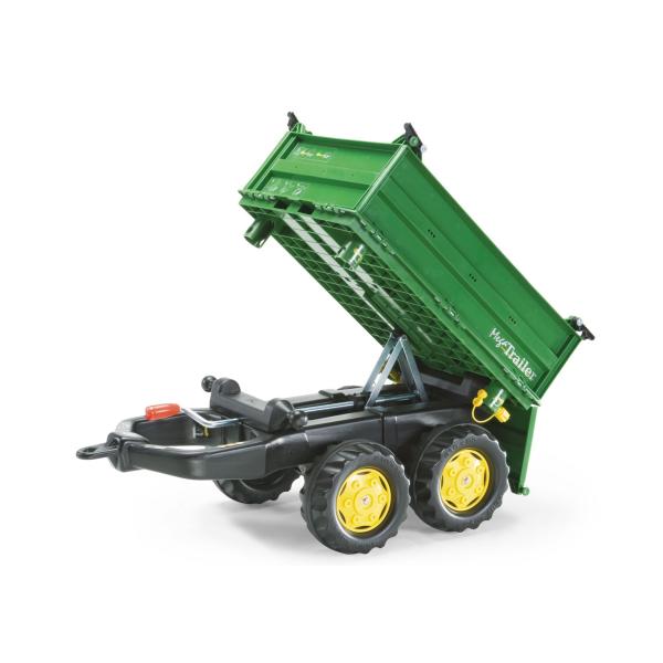 Rollytoys Vlečka se šnekovým vyklápěním do 3 stran 2-osá - zelená (obrázek 3)