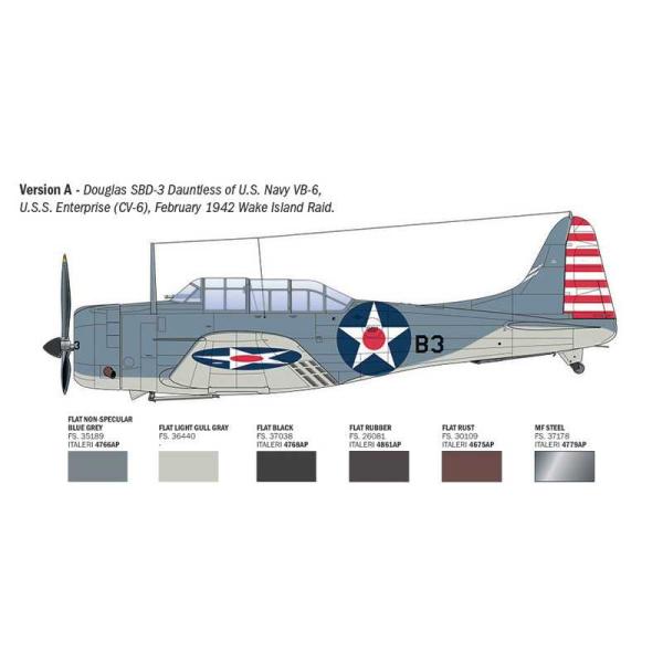 Model Kit letadlo 2841 - USN SBD-3 DAUNTLESS (1:48) (obrázek 4)