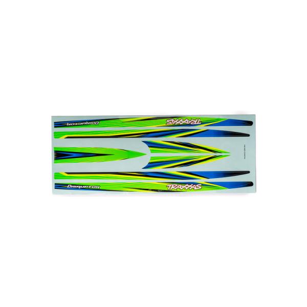 Traxxas nálepky trupu zelená (pre Distruptor)