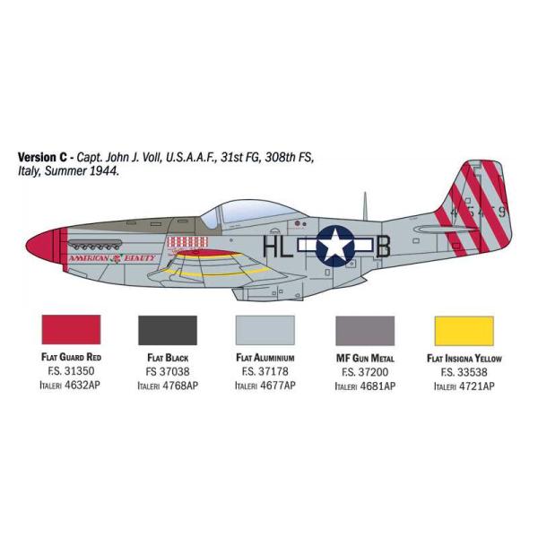 Model Kit letadlo 1484 - P-51D Mustang Aces (1:72) (obrázek 5)