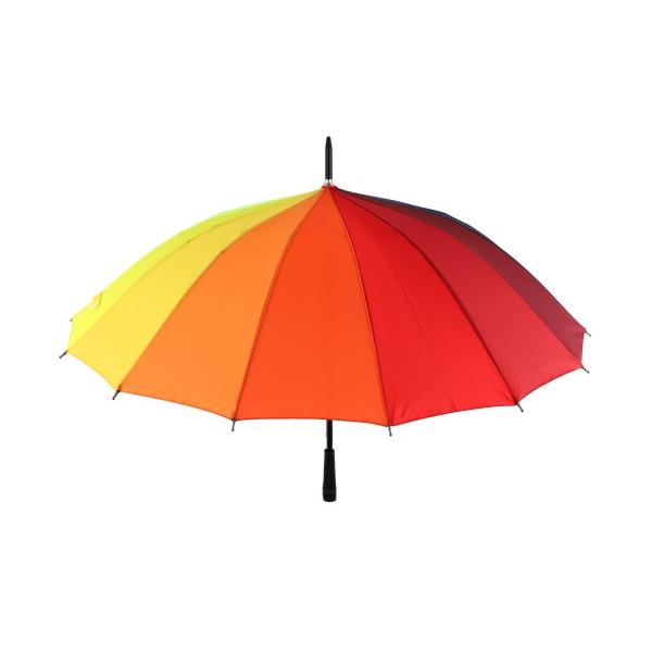 Deštník vystřelovací duhový 78cm kov/látka