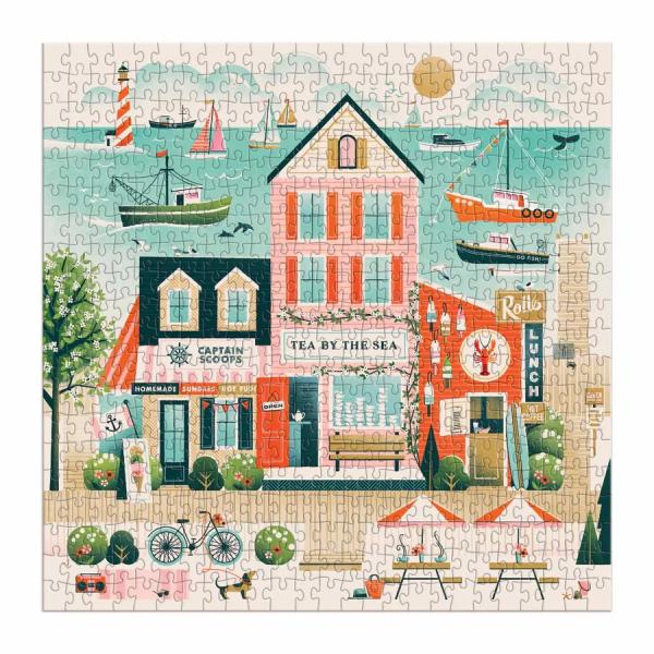 Galison Puzzle Bistro u moře 500 dílků