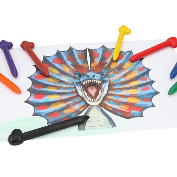 Sada voskovek Dino World, 8 barev