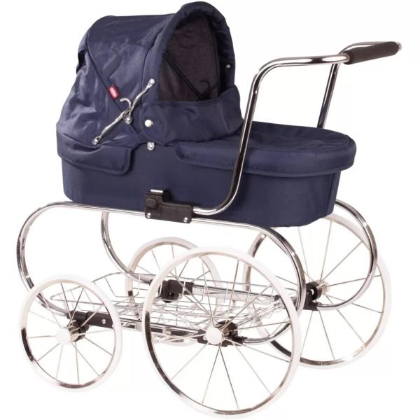 Götz klasický kočík pre bábiky tmavomodrý
