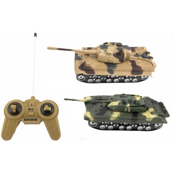 Tank RC 2ks 25cm plast na baterie se zvukem se světlem