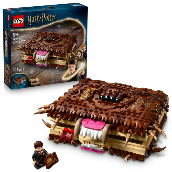 Lego Harry Potter Le Monstrueux Livre Des Monstres - Jeu Interactif Avec Fonction De RéTrofriction & MâChoires Qui Claquent - Minifigurine De Neville - Cadeau Pour GarçOn, Fille & Fans DèS 9 Ans 76449-image