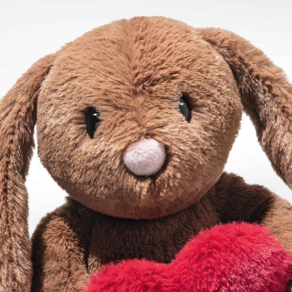 STEIFF Friends Hoppie králík – Love, hnědá plyšová hračka (obrázek 3)