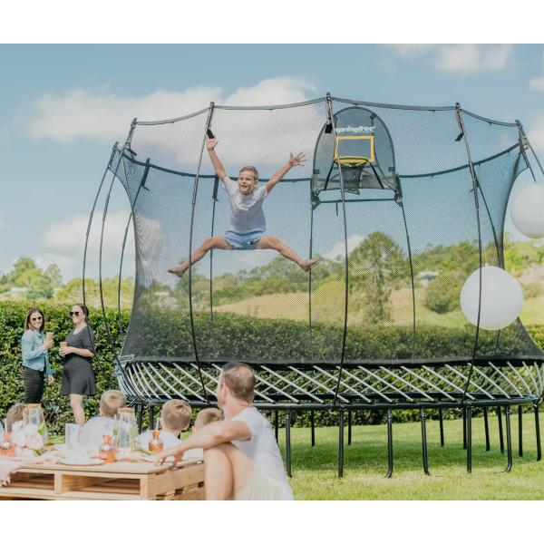 Springfree Trampoline® Large Square (S113) Trampolína s ochrannou sítí, 340 × 340 cm (obrázek 3)