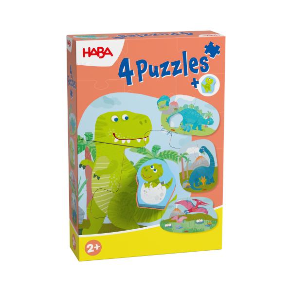Haba Puzzle pre najmenších Dinosaury 4 ks