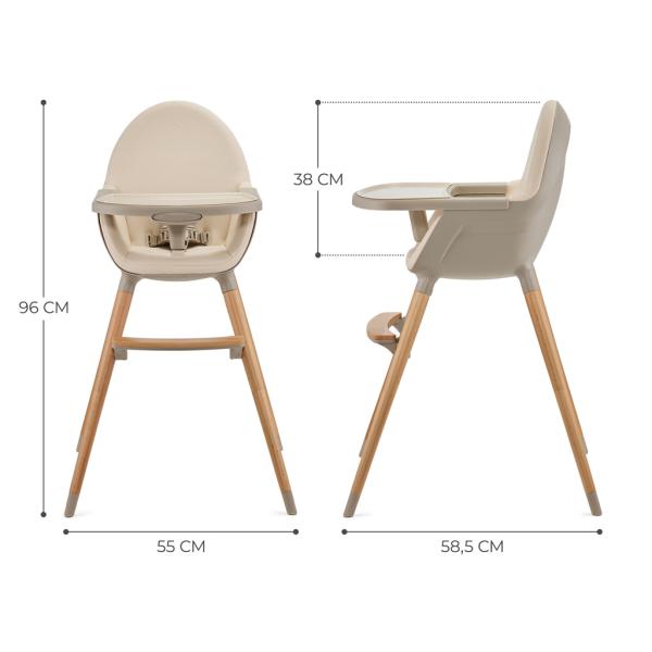 KINDERKRAFT Židle jídelní FINI2 Beige (obrázek 10)