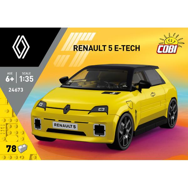 Cobi Renault 5 e-tech 1:35 Žlutá