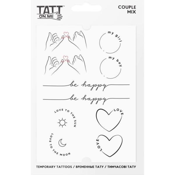 TATTonMe Voděodolné dočasné tetovačky Couple mix