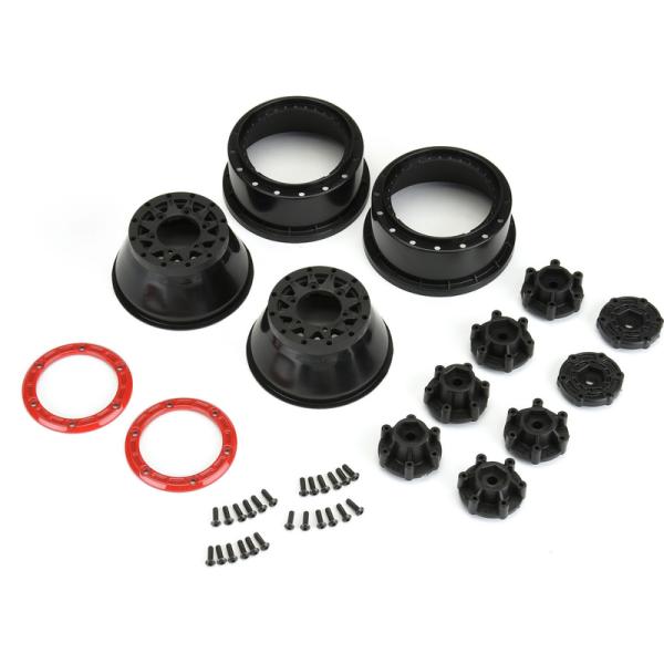 Pro-Line disk 2.2/3.0" Raid bead lock H12/H14 SC červeno-černý (2) (obrázek 5)