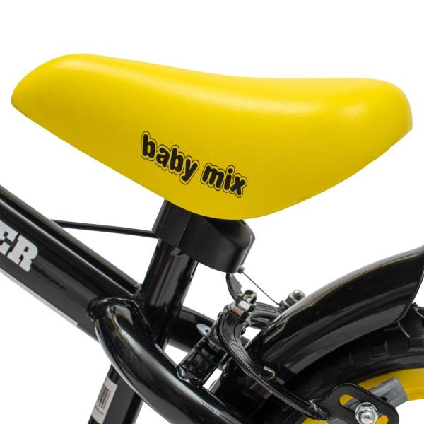 Dětský balanční bicykl s brzdou Baby Mix Traveller černý (obrázek 3)