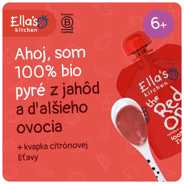 Ella’s Kitchen BIO RED ONE ovocné pyré s jahodami (90 g)