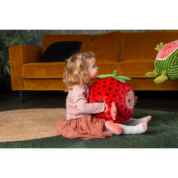 Cozy Noxxiez HW750 Jahoda – hřejivý plyšový polštář 3 v 1