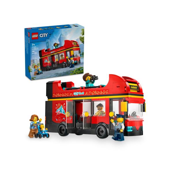 LEGO® City 60407 Červený dvojposchodový vyhliadkový autobus