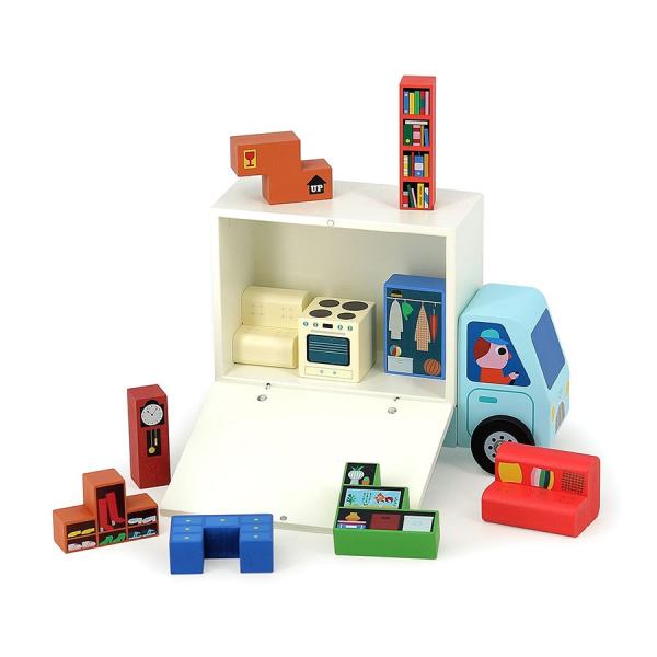 Vilac Dřevěná logická hra Nalož to správně! Stěhováci (obrázek 5)