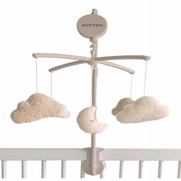 NATTOU Kolotoč hudební nad postýlku Teddy