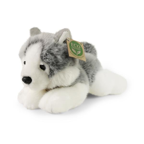 Plyšový pes husky ležiaci 20 cm Eco-Friendly