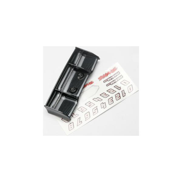 Traxxas krídlo uhlíkové, samolepky: E-Revo 1:16