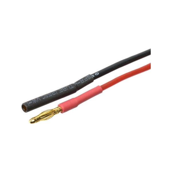 Konektor zlacený 2.0mm s kabelem 20AWG 10cm (1 pár)