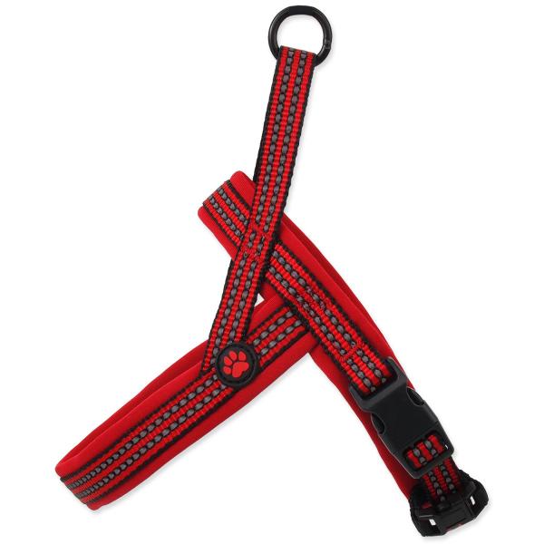 Postroj Active Dog Neoprene XS červený 1,5×40-45cm