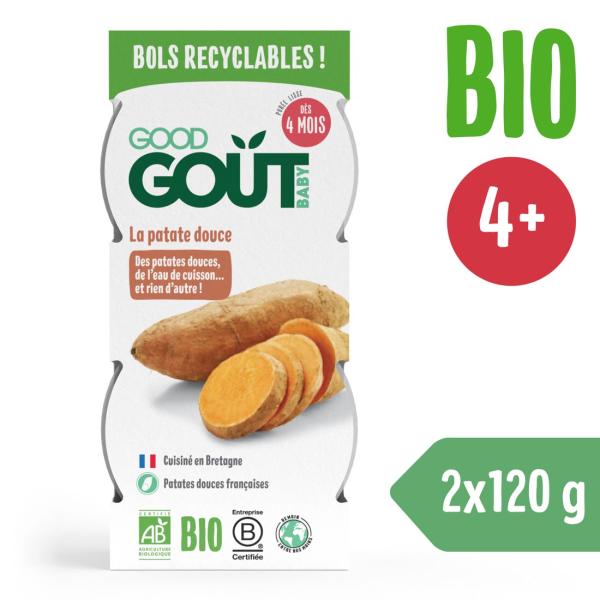 Good Gout BIO Batátové pyré (2x120 g).