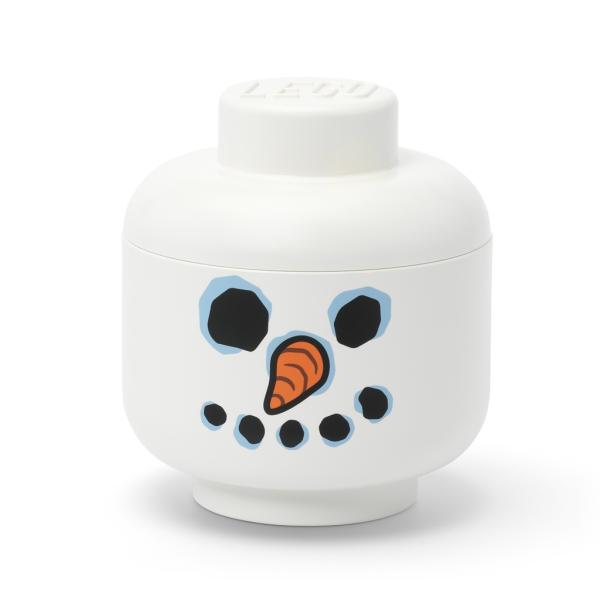 LEGO úložná hlava (velikost S) - sněhulák