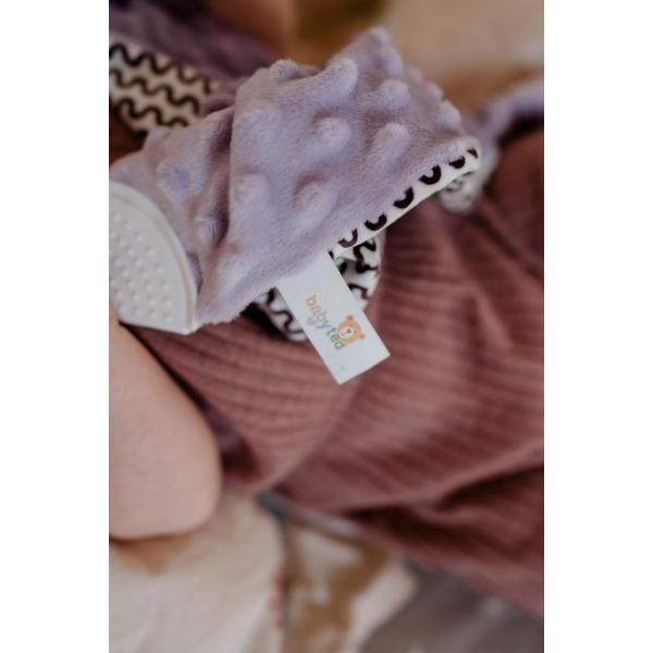 Zajíček babyted, uspávaček, kousátko, chrastítko plyš 25x25cm (obrázek 11)