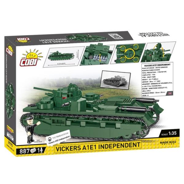 Cobi Great War Vickers A1E1 Independent, 1:35, 886k, 1f (obrázek 3)