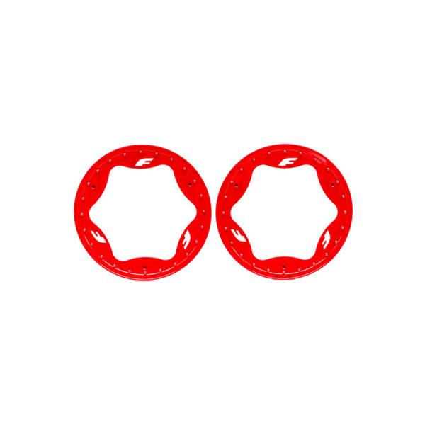 Traxxas anello beadlock 3.9" posteriore rosso (2)