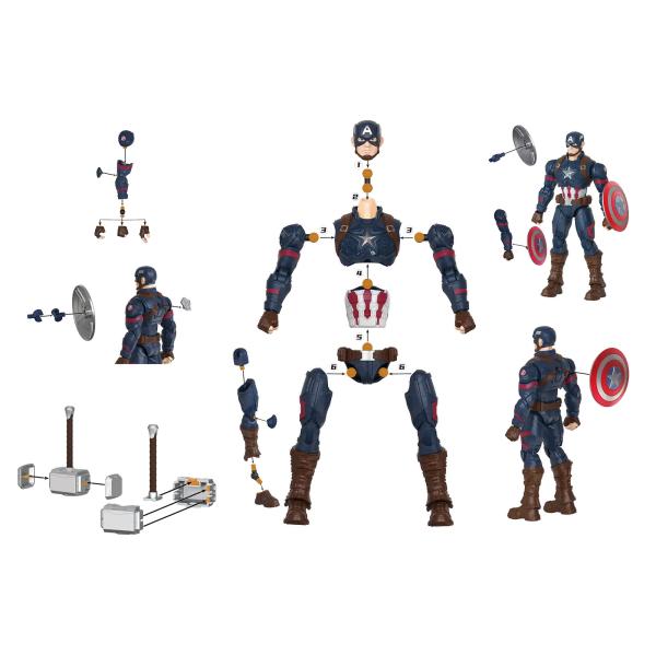 MARVEL HERO BLOKEES Champion Class 03 Kapitán Amerika (obrázek 4)