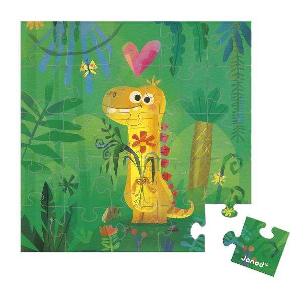 Janod Blahopřání k narozeninám s puzzle Dinosaurus