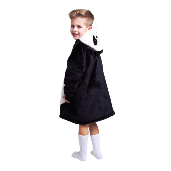 Cozy Noxxiez CH306 Panda – hřejivá televizní mikinová deka s kapucí pro děti 3-6 let