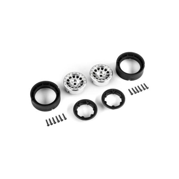 Traxxas disk 1.0" Method 105 beadlock polomatný chrom (2)