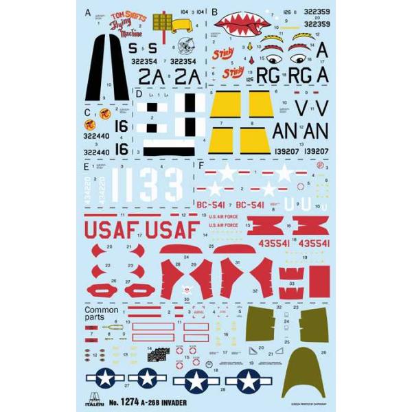 Model Kit letadlo 1274 - A-26 A/B Invader (1:72) (obrázek 3)