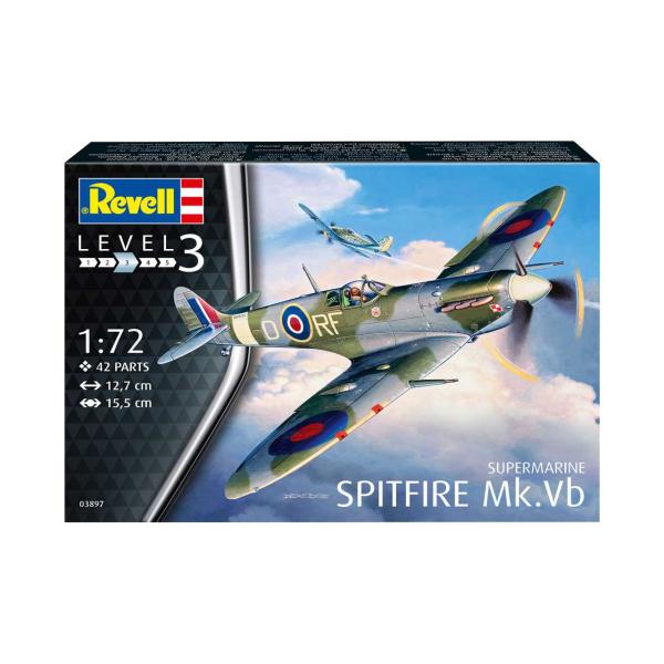 Plastic modelky letadlo 03897 - Supermarine Spitfire Mk. Vb (1:72) (obrázek 9)