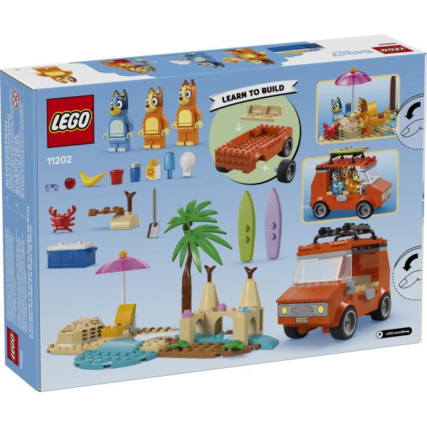 LEGO®Bluey 11202 Bluey a rodinný výlet autem na pláž (obrázek 9)