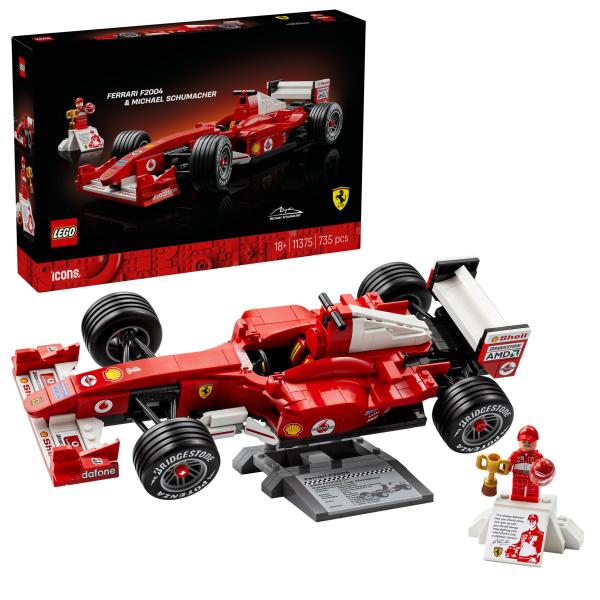 LEGO® Icons 11375 Ferrari F2004 e Michael Schumacher