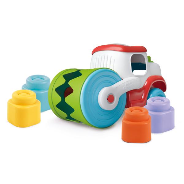 Clemmy baby – Stavební stroj, senzorický válec s měkkými kostkami