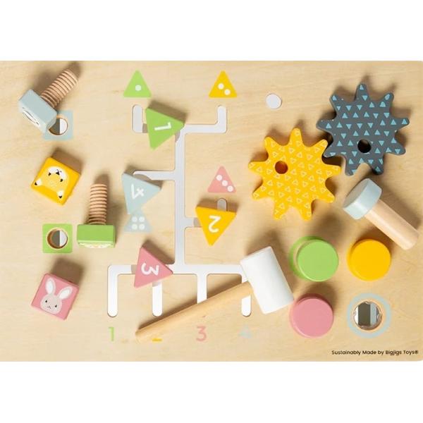 Bigjigs Toys Pracovní stůl se zatloukačkou (obrázek 2)