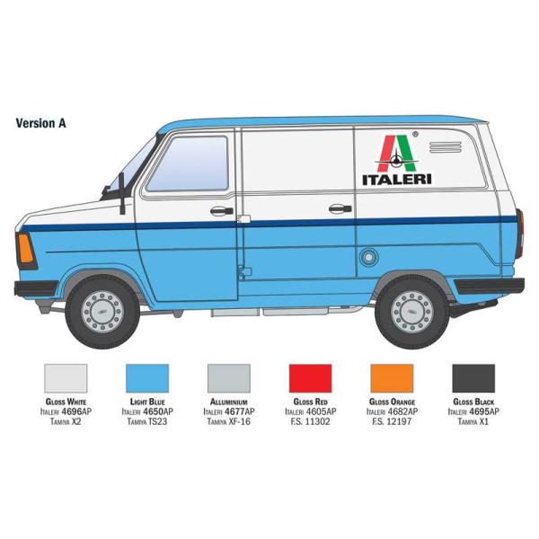 Model Kit auto 3975 - Ford Tranzit "Italeri" (1:24) (obrázek 5)