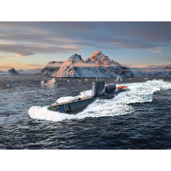 Plastic ModelKit ponorka 05184 - U.S.S. Nautilus (1:305) (obrázek 7)