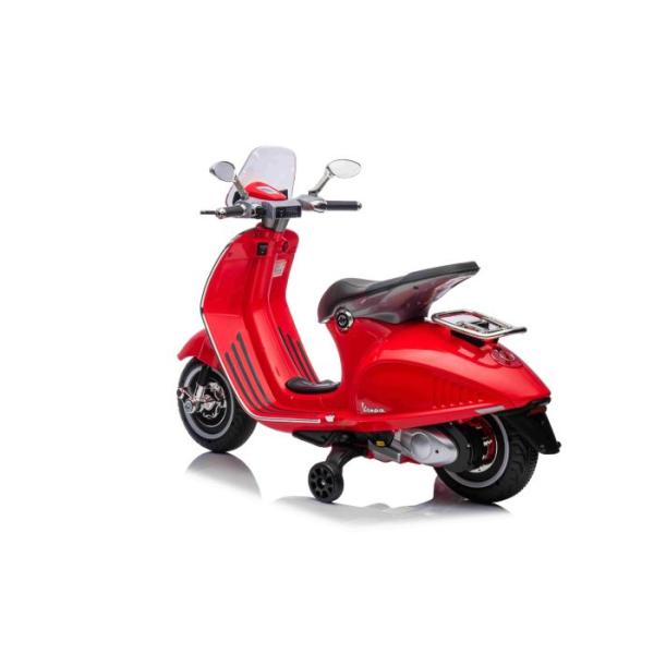 Elektrická motorka Vespa 946 i se zpětným chodem, červené, s pomocnými koly (obrázek 8)