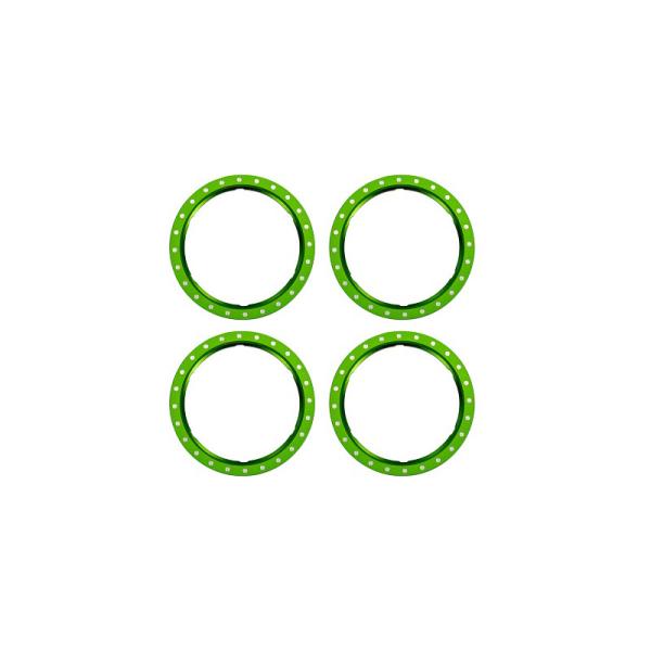 Traxxas kroužek Beadlock hliníkový zelený (4)