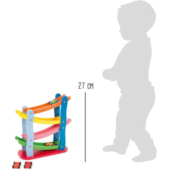 Small Foot Dřevěná závodní dráha 4 autíčka (obrázek 3)