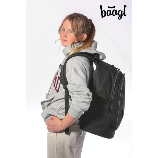 BAAGL SADA 3 Core Uni černá: batoh, penál, sáček