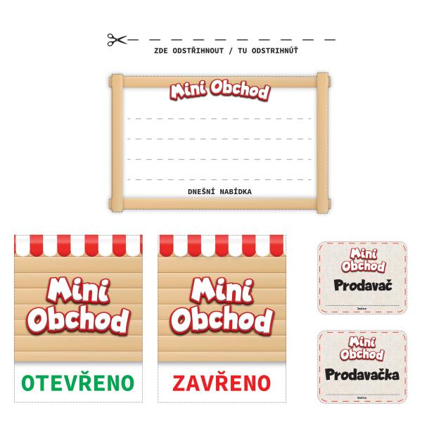 MINI OBCHOD - pokladna česká s učením jak nakupovat - růžová (obrázek 6)